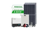 Un sistema híbrido completo solar del sistema eléctrico 3KW 6KW del panel de las soluciones de la parada