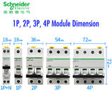 Disyuntor miniatura 6~63A, 1P, 2P, 3P, 4P, DPN de Acti9 MCB Schneider Electric para la distribución eléctrica
