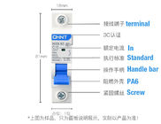 Disyuntor miniatura 1~63A, 80~125A, 1P, 2P, 3P, 4P de Chint NXB para el uso de la protección de circuito AC230/400V