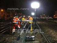 El control y el túnel ferroviarios trabajan los globos del trípode LED de la construcción el 110cm