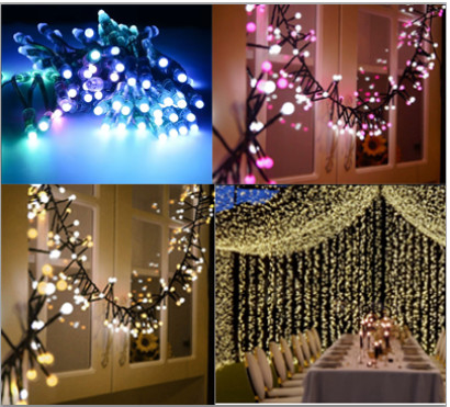 Venta caliente Luces de Navidad a prueba de agua al aire libre Luces de Navidad de Led String Luces de Navidad de Led String Luces