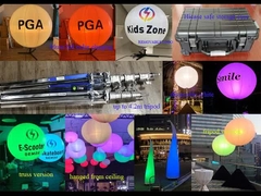 1.6m/5.2ft LED Blanco o RGBW 400W Event Balloon Light ️ Tripod, Truss o Techo colgando