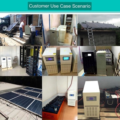 Hogar solar 220v6kw del sistema eléctrico del poder de batería fotovoltaico del panel del control fuera de la red del inversor