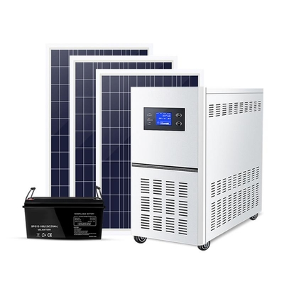 Hogar solar 220v6kw del sistema eléctrico del poder de batería fotovoltaico del panel del control fuera de la red del inversor