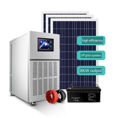 el hogar solar 220v Offgrid del sistema eléctrico 8kw integró el sistema completo del panel fotovoltaico del generador