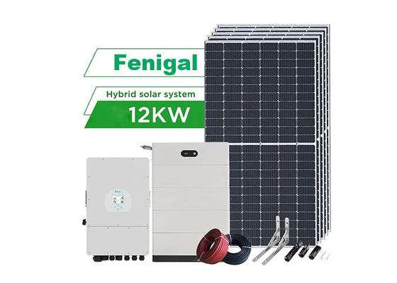 Inversor 48V híbrido de las soluciones de la parada del sistema uno del panel solar 12KW para el hogar