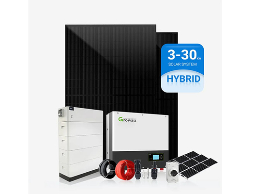 Sistema de energía de paneles solares híbridos fuera de la red 8kW 10kW 15kW 20kW Energía residencial