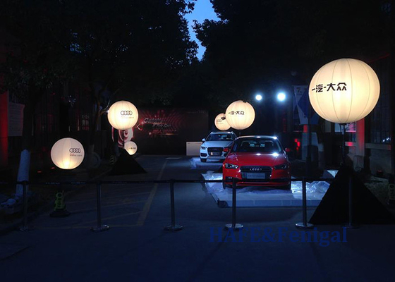 Luz de globo inflable comercial 3m Bola de aire de PVC personalizada con luz LED 800W