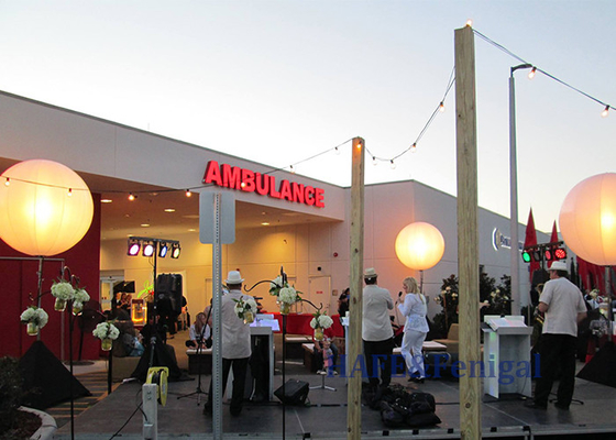Luz de globo inflable comercial 3m Bola de aire de PVC personalizada con luz LED 800W