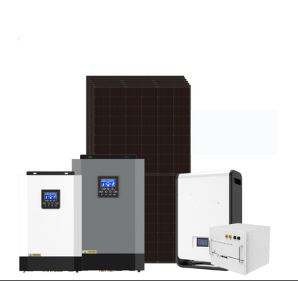 8kw 10kw 12kw 15kw Kit de paneles solares Generador de energía 5KW Fuera de la red Sistema de energía solar para el hogar