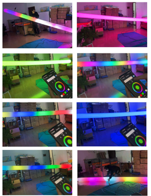 Personalizar la iluminación con RGBW Iris-tubo Unidades múltiples Torre de luz inflable