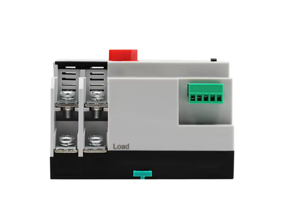 Din Rail Dual Power Automático de transferencia de interruptor manual de operación automática de la red / generador
