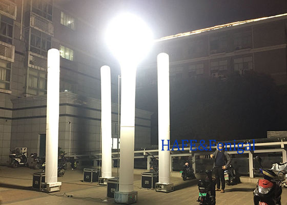 5M 1000w simples y rápidos pilares inflables de torres luminosas para iluminación de un área grande