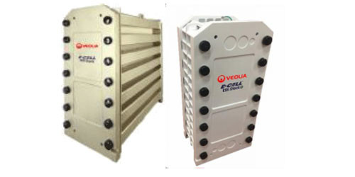 VeoliaTM E-Cell* EDI MK-3MiniHT:Agua ultrapura 1.14 m3/h Flujo, Resistividad≥10