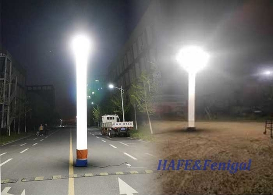Torre de iluminación inflable portátil Equipo de iluminación exterior nocturna 575 W HMI sin resplandor