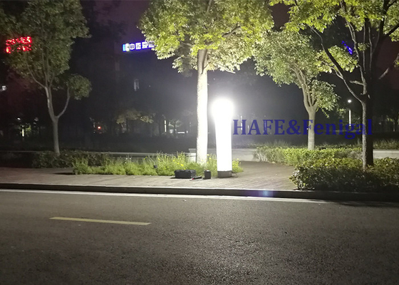 Luz de emergencia portátil Torre de iluminación inflable 1000W Batería de halogenuros metálicos recargable