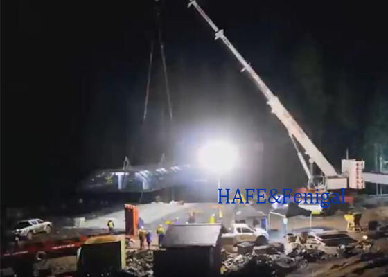 Construcción nocturna de carreteras pavimentación sin resplandor luces de globo en halógeno 650W-4000W