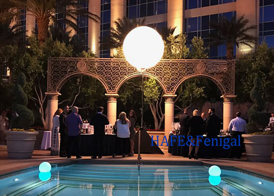 Decoración de actividades al aire libre a prueba de agua Luz de globo LED 200W 400w Logotipo de tamaño personalizado