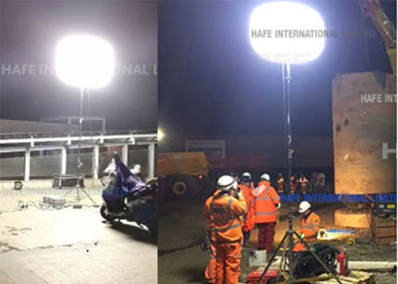 1000W luz de globo de seguridad de construcción industrial de emergencia de rescate sin resplandor