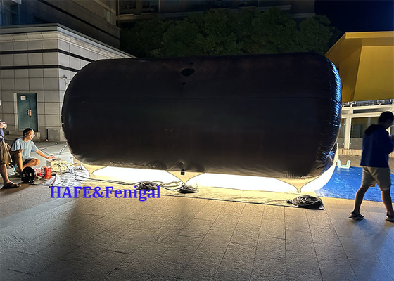 1.8kw tubo de helio lleno de aire bi color LED DMX CRMX control de globos de luces película