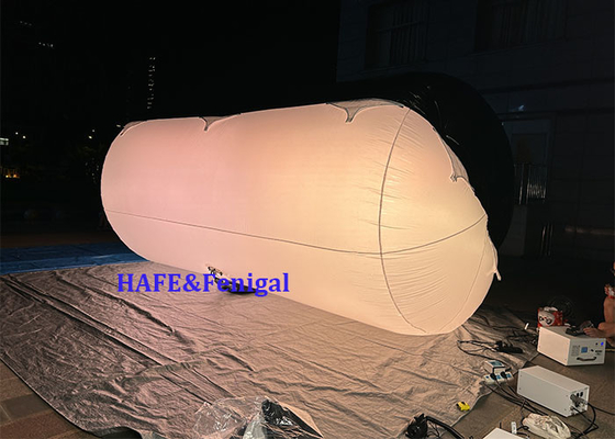 1.8kw tubo de helio lleno de aire bi color LED DMX CRMX control de globos de luces película