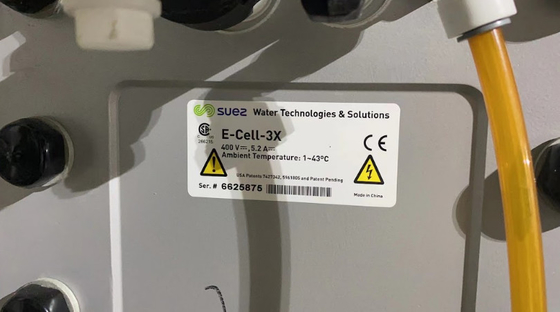 Flujo 5.0 M3/H Veolia Suez Modulos EDI E-Cell-3X Suez para el suministro de agua ultrapura