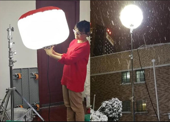 Luces de globo LED Polysilk Material SUN 480W para pavimentos de asfalto y obras de construcción