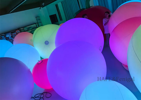 Luz de globo interactiva LED RGB de 4 pies con cambio de color táctil: Bolas LED ideales para eventos