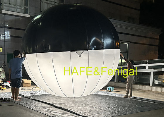 Cineastas para colgar luces de globo LED esféricas inflables de dos colores