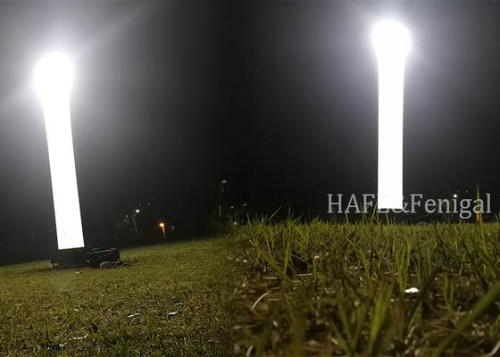 Iluminación de emergencia Sistema de torre inflable HMI1000W 360 grados sin resplandor Portable al aire libre