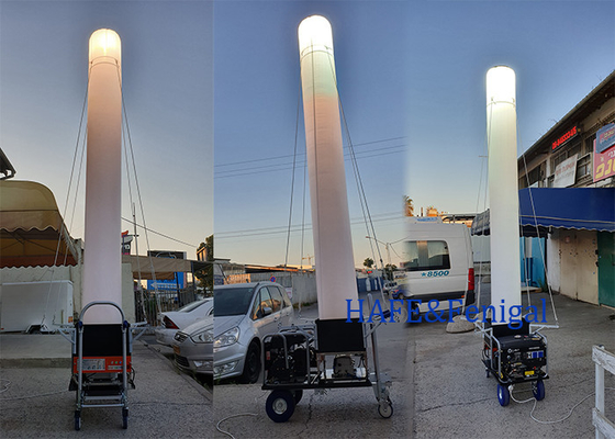 Torre de iluminación inflable de 1000W para exteriores, de gran área y portátil, para la noche, 3-5M