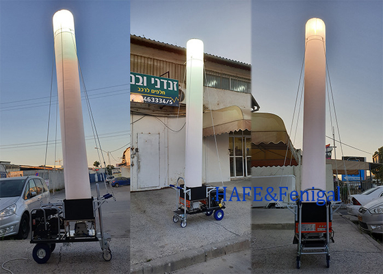 Torre de iluminación inflable de 1000W para exteriores, de gran área y portátil, para la noche, 3-5M