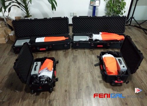 Solución de iluminación industrial de rescate con globos LED con trípode de 200W sin deslumbramiento