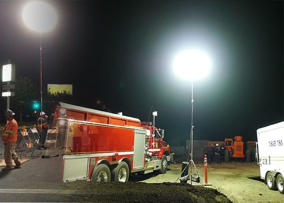 Globos LED con trípode HAFE Sun Series 1200W 40000-48000 lúmenes Luz sin deslumbramiento para rescate industrial, construcción y emergencias