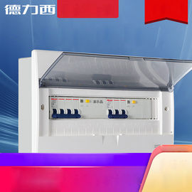 caja de distribución plástica de iluminación del policarbonato de 63A 100A 9 12 16 20 24 32 36 45 maneras Delixi