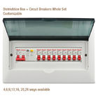 Caja eléctrica terminal del DB del OEM, caja de distribución plástica con maneras multi de los disyuntores