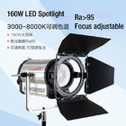 El estudio de 160 vatios LED enciende el control manual DMX512 de la fotografía 3000~8000k del proyector