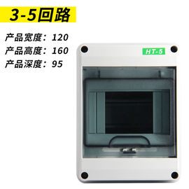 Las has impermeabilizan la caja de distribución IP65 5 PC de 8 12 15 18 24 de las maneras ABS del HT al aire libre