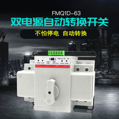 Interruptor automático de la transferencia del ATS del poder de la clase dual 2P 63A 220V de los Cb