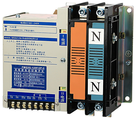 220V 100 regulador automático del interruptor ICD LCD de la transferencia del ATS del poder dual del amperio