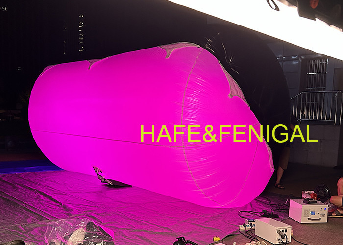 Adecuado para publicidad comercial, iglesia, iluminación teatral, LED tubular inflable de 1.8kw, luz de cine