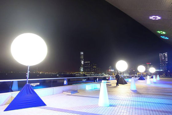 Iluminación de marcado en caliente el 1.5m/2m de la luna del globo de la luz 200w~600w del logotipo del objeto expuesto especial de la impresión