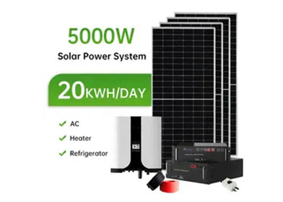 Home Sistema de energía solar 8KW 5KW 3KW Kit solar 20KW 10KW Sistema de energía solar fuera de la red